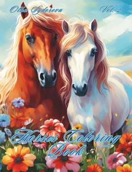 Paperback Horses Coloring Book Vol. 2 Book