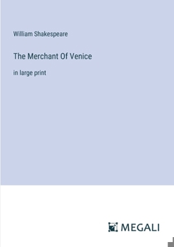 Paperback The Merchant Of Venice: in large print Book