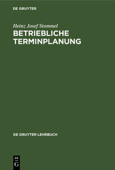 Hardcover Betriebliche Terminplanung [German] Book