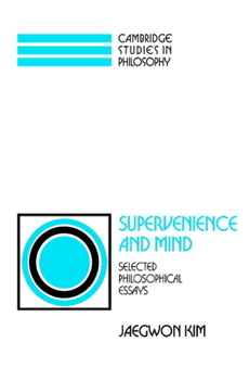Paperback Supervenience and Mind: Selected Philosophical Essays Book