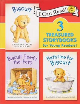 Toy Alyssa Satin Capucilli and Pat Schories Biscuit 3 Treasured Storybooks for Young Readers : Biscuit , Biscuit Feeds The Pets , Bathtime for Biscuit Book