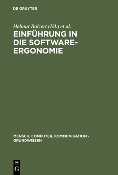 Hardcover Einführung in die Software-Ergonomie [German] Book
