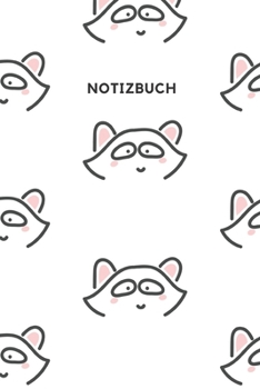 Notizbuch: Punktraster A5 Waschbär Pink Heft für Notizen Lettering Skizzen | Dot Grid Journal | Gepunktetes Tagebuch 120 Seiten mit Punktpapier (German Edition)