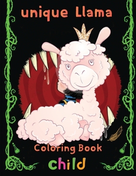 Paperback unique Llama Coloring Book child: 8.5''x11''/Llama Coloring Book
