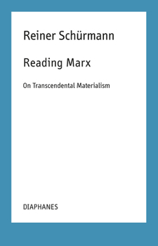 Paperback Reading Marx: On Transcendental Materialism Book