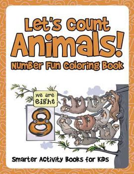 Paperback Let's Count Animals! Number Fun Coloring Book
