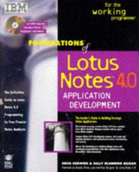 Paperback Foundations of Lotus Notes' 4: Application Development [With *] Book