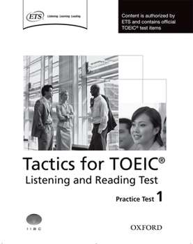 Paperback Tactics for Toeic Listening and Reading Practice Test 1 Book