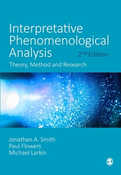 Paperback Interpretative Phenomenological Analysis: Theory, Method and Research Book