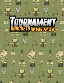Paperback Tournament Brackets - 32 Teams Book