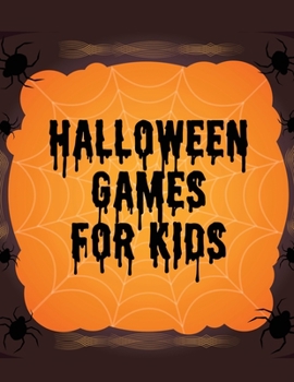 Paperback Halloween Games For Kids: Homeschool Fun For Kids Holiday Matching Word Scrambles Book