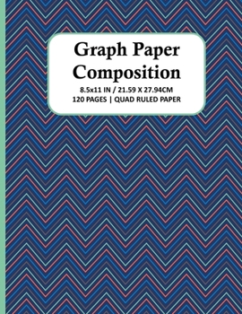 Paperback Graph Paper Composition Notebook: Quad Ruled 4x4 Grid Paper for Math & Science Students, School, College, Teachers - 4 Squares Per Inch, 120 Squared S Book