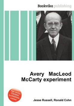 Paperback Avery MacLeod McCarty Experiment Book