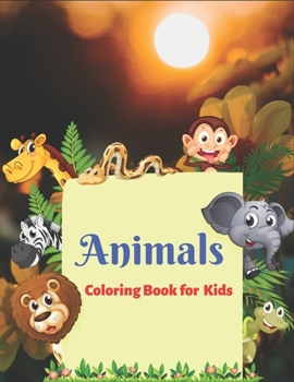 Paperback Animals Coloring Book for Kids: Awesome Animals Coloring Books For Kids Gift Book