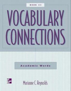 Paperback Vocabulary Connections, Book III: Academic Words Book
