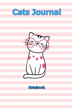 Paperback Cats Journal: Notebook 6 x 9 inch With 120 Lined pages Book
