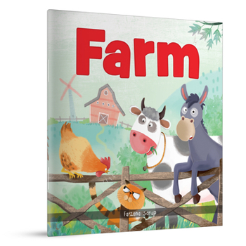 Paperback Farm: Illustrated Book on Farm Animals Book