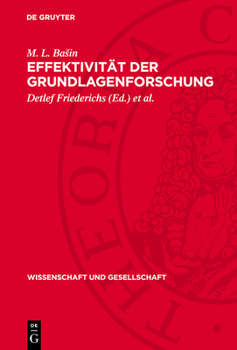 Hardcover Effektivität Der Grundlagenforschung [German] Book
