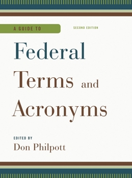 Hardcover A Guide to Federal Terms and Acronyms Book