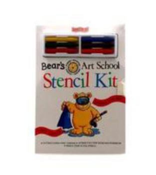 Hardcover Bear's Art School: Stencil Kit Book