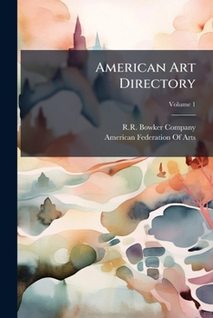 Paperback American Art Directory; Volume 1 Book