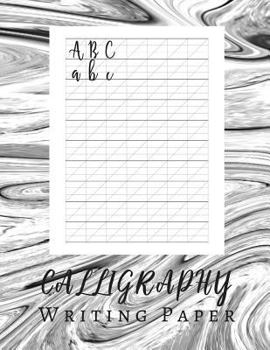 Paperback Calligraphy Writing Paper: Calligraphy and Handlettering Notepad - Sheet Pad Book
