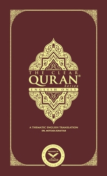 Hardcover THE CLEAR QURAN- English Only Single Column Hardcover Book