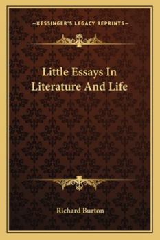 Paperback Little Essays In Literature And Life Book