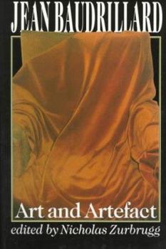Paperback Jean Baudrillard, Art and Artefact Book