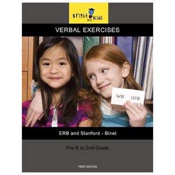 Paperback Verbal Exercises - ERB/Stanford-Binet Book