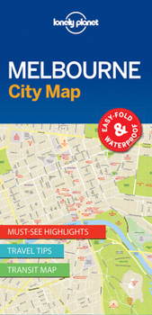 Map Lonely Planet Melbourne City Map Book
