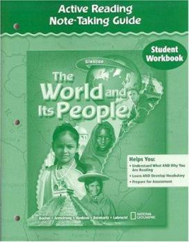Paperback The World and Its People, Active Reading Note-Taking Guide, Student Workbook Book