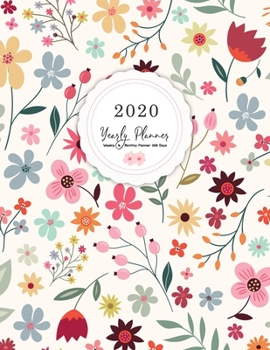 Paperback 2020 Yearly Planner: Agenda Manage Organizer Jan 1, 2020 to Dec 31, 2020 Weekly & Monthly Schedule Diary (Calendar 1 Year 12 Months) Academ Book