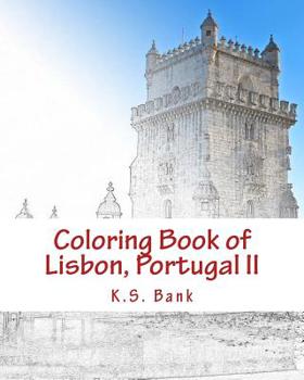 Paperback Coloring Book of Lisbon, Portugal II Book