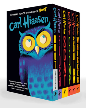 Paperback Hiaasen 6-Book Paperback Boxed Set: Hoot; Flush; Scat; Chomp; Squirm; Wrecker Book