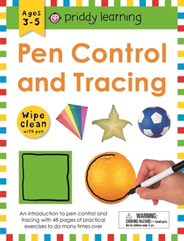 Spiral-bound Wipe Clean Workbook: Pen Control and Tracing Book