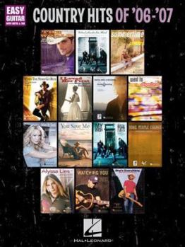 Paperback Country Hits of '06-'07: Easy Guitar with Notes & Tab Book
