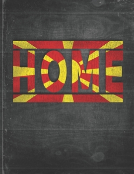 Home: Macedonia Flag Personalized Retro Gift for Macedonian Retired Coworker Friend Party  Undated Planner Daily Weekly Monthly Calendar Organizer Journal