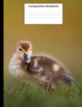 Paperback Composition Notebook: Cute Duck College Ruled Notebook Lined Journal Writing Gift For Back To School Book