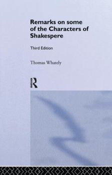 Paperback Remarks on Some of the Characters of Shakespeare: Volume 17 Book