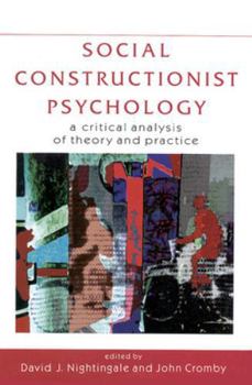 Paperback Social Constructionist Psychology Book