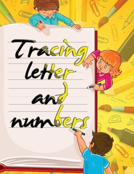 Paperback Tracing Letter and numbers: Amazing book with handwriting is for tracking practice lines, letters, and numbers for kids with Pen! Book