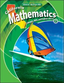 Hardcover California Mathematics: Concepts, Skills, and Problem Solving, Grade 7 Book