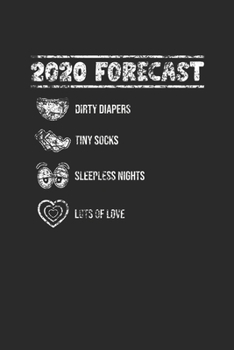 2020 Forecast: Blank Lined Notebook (6" x 9" - 120 pages) ~ Pregnancy Announcement Notebook for Daily Journal, Diary, and Gift