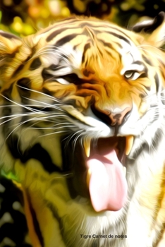 Tigre Carnet de notes: Journal A5 ligné original de 119 pages- Une belle idée de cadeau pour les amoureux des animaux (French Edition)