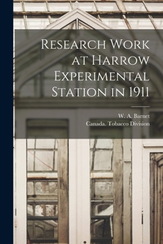 Paperback Research Work at Harrow Experimental Station in 1911 [microform] Book