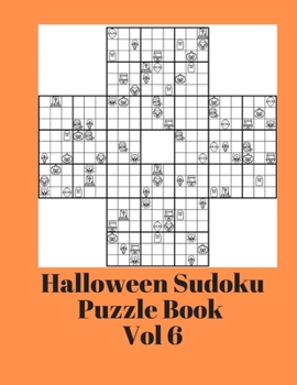 Paperback Halloween Sudoku Puzzle Book Volume 6: Brain Game With Icons NEW Extreme Challenge Book