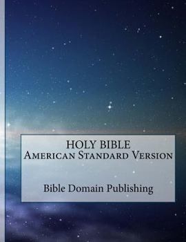 Paperback Holy Bible American Standard Version Book