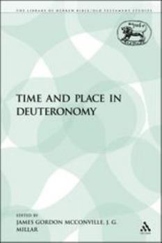 Paperback Time and Place in Deuteronomy Book