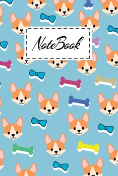 Notebook: Cute Corgi Cartoon themed Cover Design Notebook For Girls Boys Kids Teens For Taking notes & Ideas - Perfect gifts Journal For Corgi butt Lovers & Dog Owners.